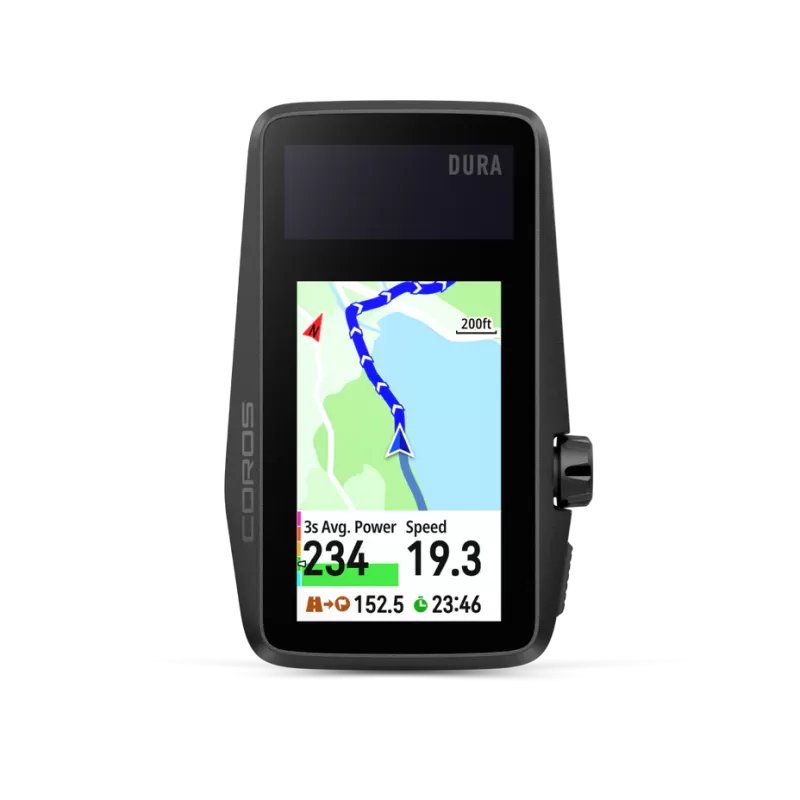 COROS Dura GPS Solar ciclocomputador con panel solar en pantalla