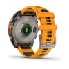Garmin Fenix 8 AMOLED 47 mm Naranjo pantalla encendida