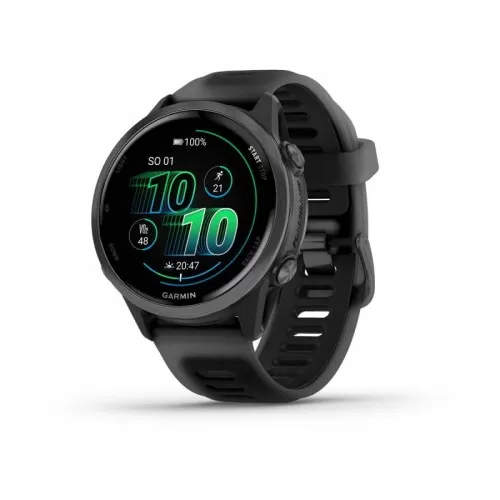 Garmin Forerunner 570 Black 42 mm mostrando datos de carrera