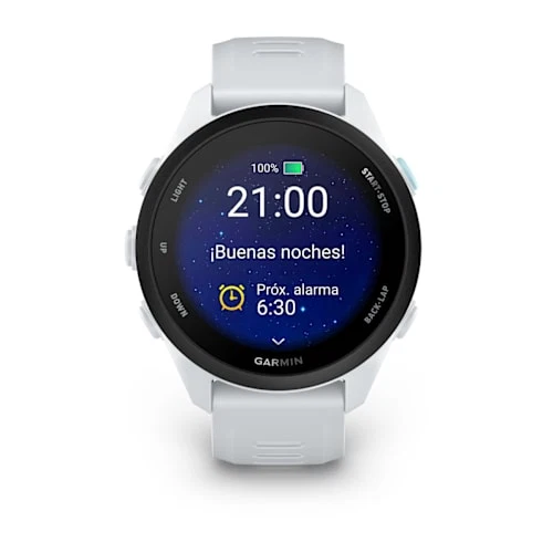Garmin Forerunner 70 Blanco smartwatch GPS running con pantalla AMOLED