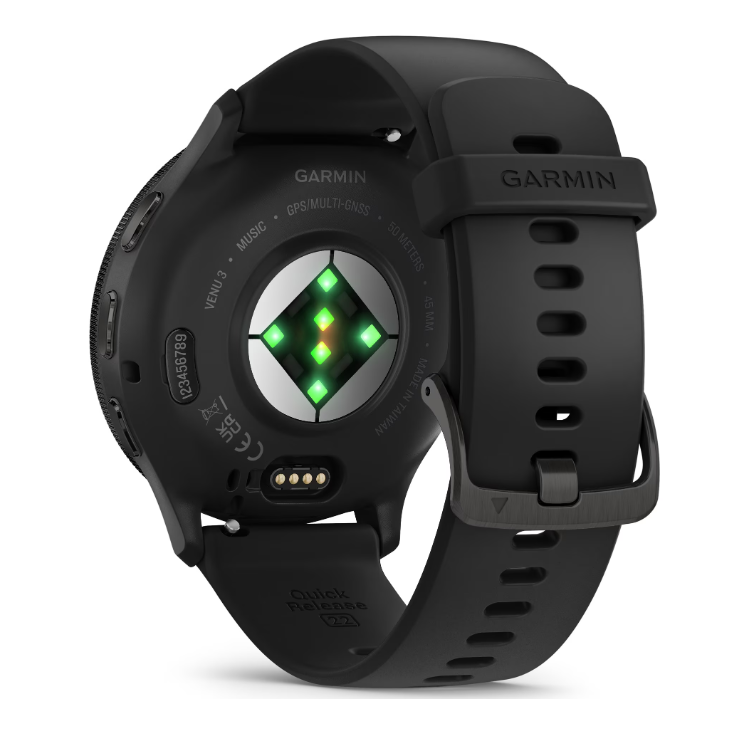 Garmin Venu 3 Negro pantalla AMOLED encendida
