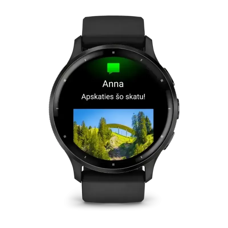Garmin Venu 3 Negro pantalla AMOLED encendida
