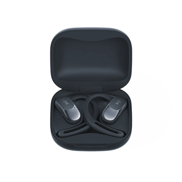 Shokz OpenFit Air colocados sobre la oreja en entrenamiento