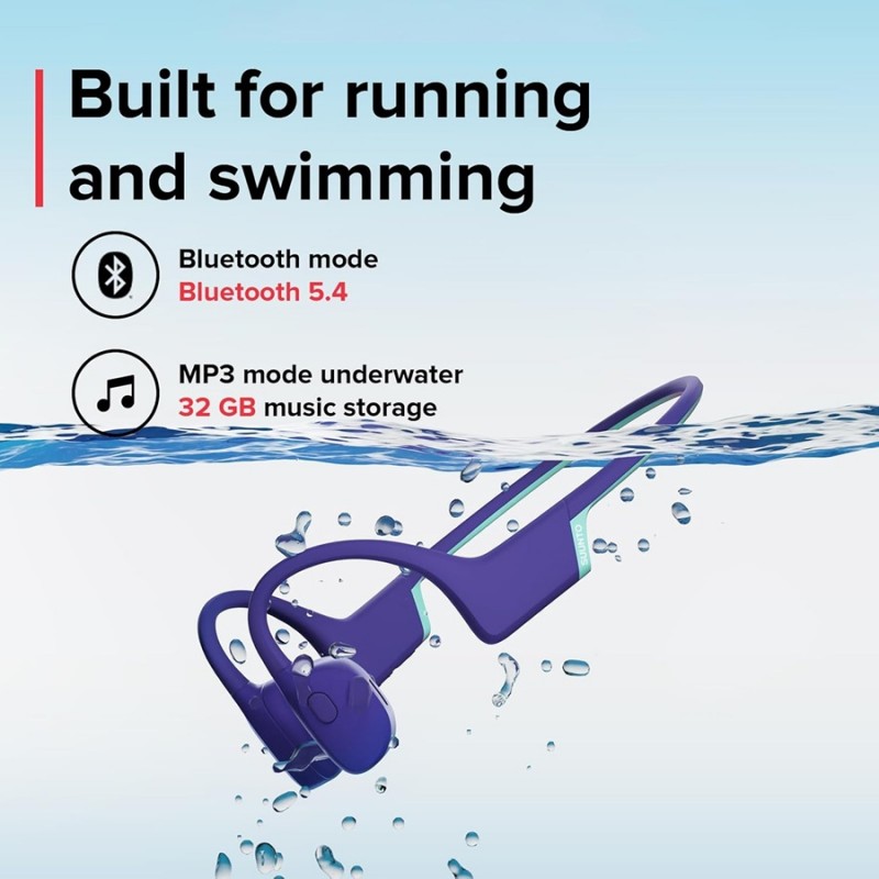 Suunto Aqua Light Tidal Black audífonos de conducción ósea para natación IP68