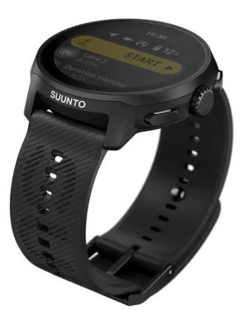 Suunto Correa 22mm Ath6 Silicona Negra