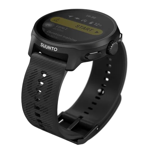 Correa Suunto 22mm Athletic 6 Silicone Strap All Black S/M para reloj deportivo