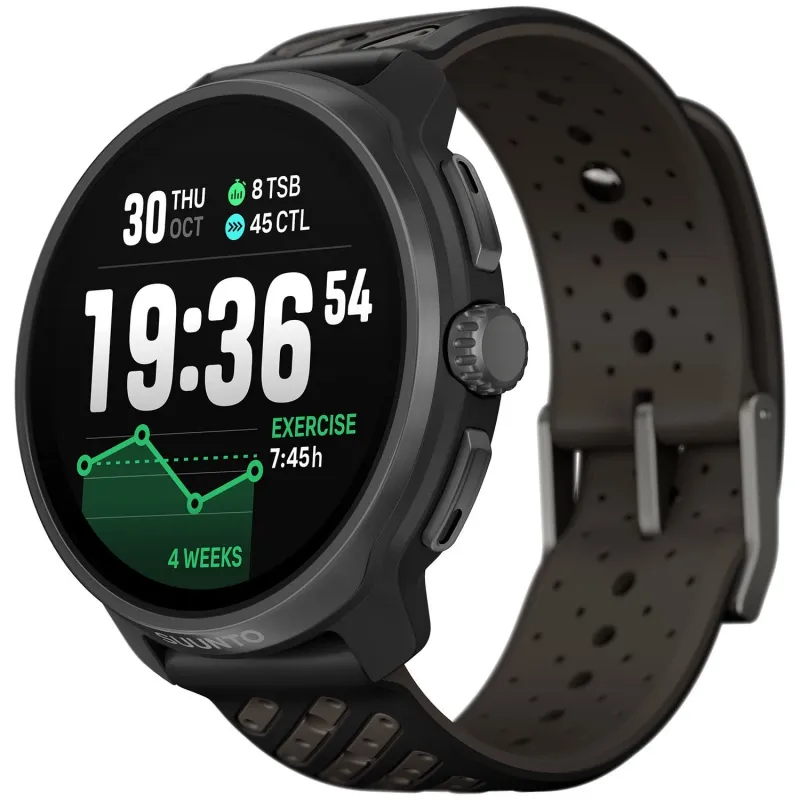 Reloj deportivo Suunto Race 2 All Black con GPS multibanda y pantalla AMOLED