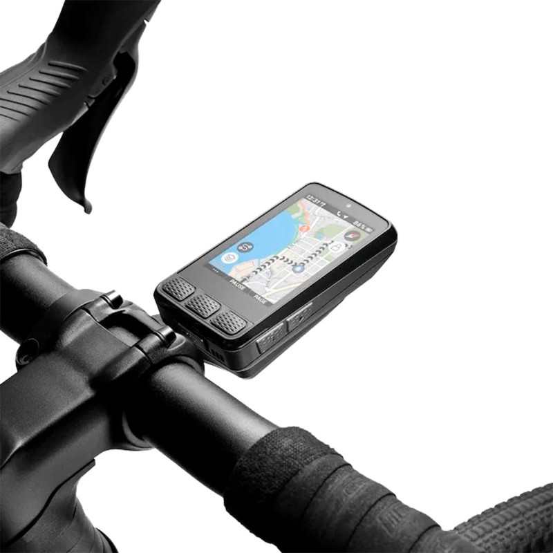 Ciclocomputador Wahoo ELEMNT ROAM V3 montado en una bicicleta